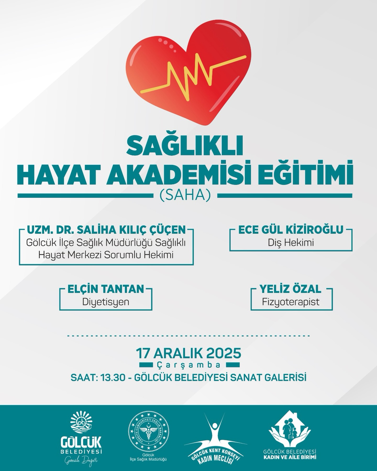 G�lc�k Belediyesi Saha E�itimi �le Sa�l�kl� Hayat�n Kap�lar�n� Aral�yor