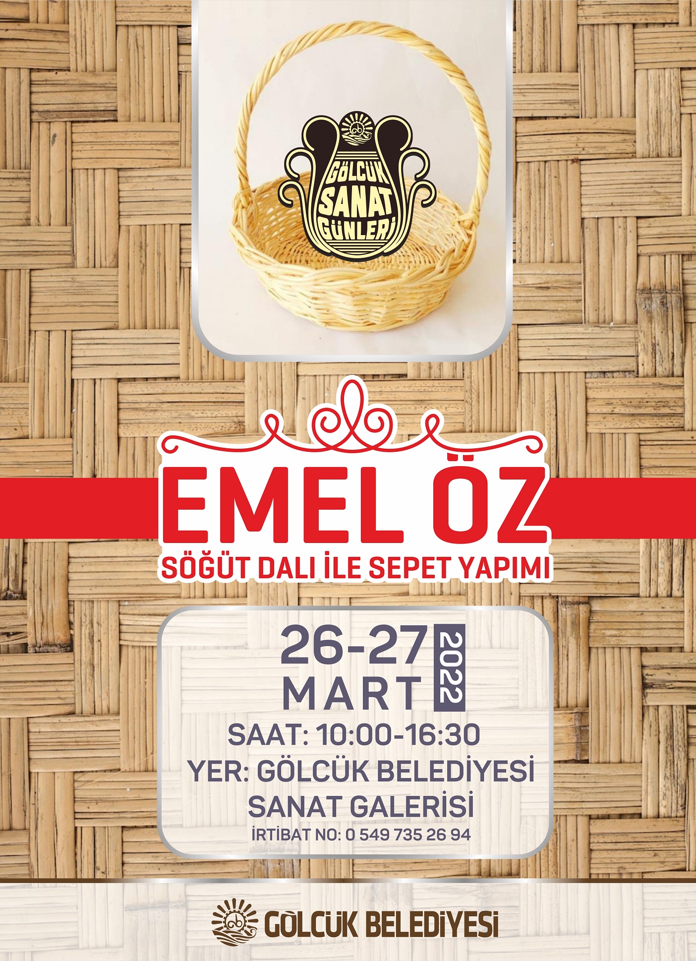 GLCK SANAT GNLER; "ST DALI LE SEPET YAPIMI" ETM LE DEVAM EDYOR