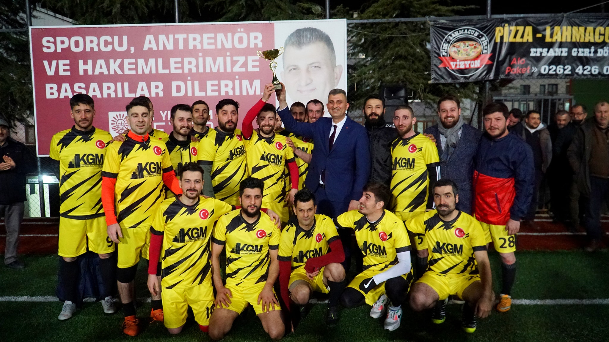 VETERANLAR FUTBOL TURNUVASINDA AMPYON: KGM YAPI