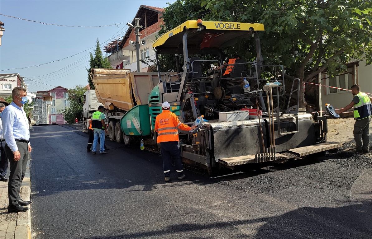 SLEYMAN ATE CADDESݴDE ASFALT SERM ALIMASI TAMAMLANDI