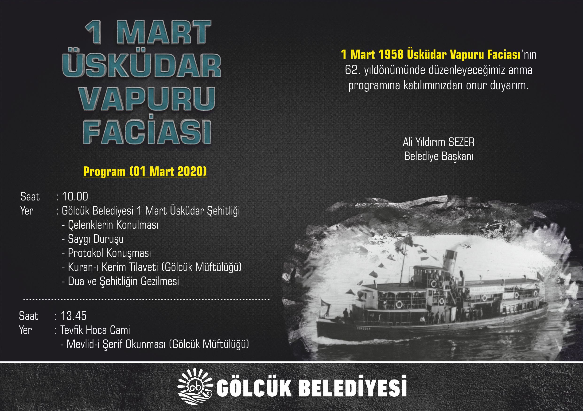 �sk�dar Facias� Anma Program� Belli Oldu